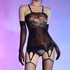 Sexy Women Oil Glossy Shiny Crotchless Bodysuit Sheer See Through Sexy Tights One Piece Thongs Cospaly Maid Garters Leotard
