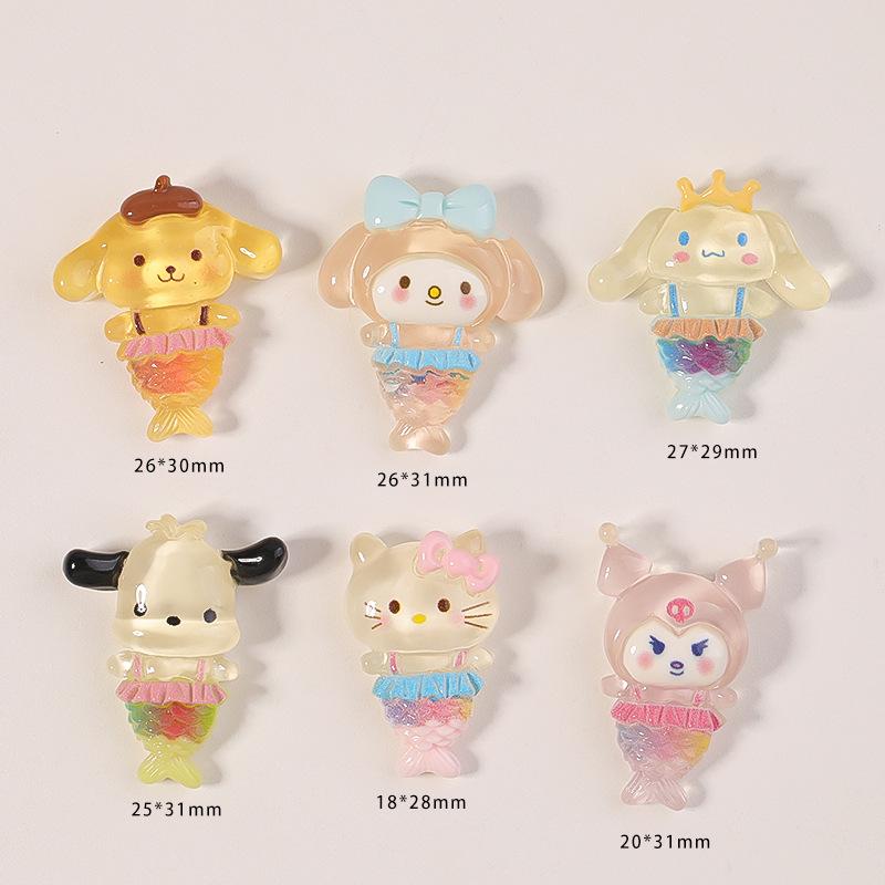 Sanrio Mermaid Resin Accessories DIY Phone Case & Clog Patches