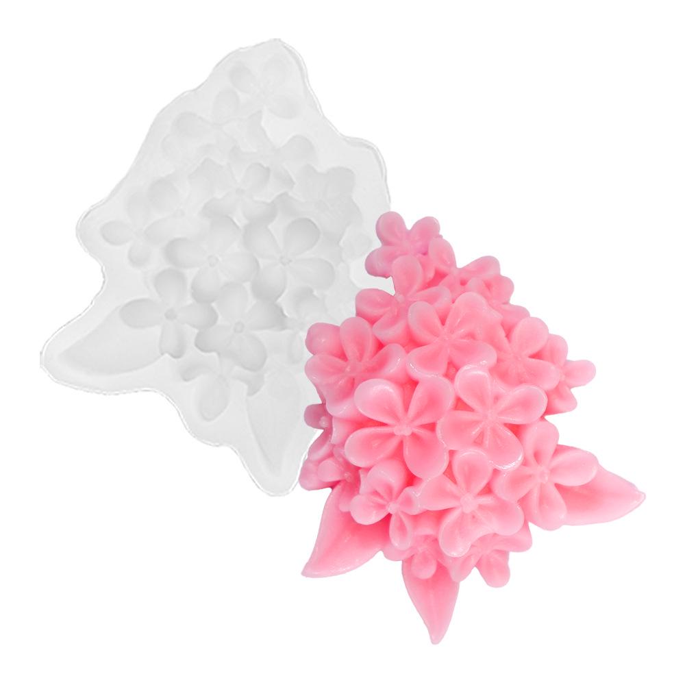 3D Floral Silicone Mold: 19 Flower Shapes for Fondant, Cake, and Candle DIY