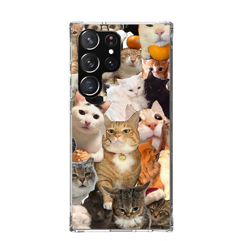 

Crying Cat Memes Phone Case For Samsung Galaxy S26 S25 Edge S24 S23 FE S22 Ultra S21 Plus S20 + Fundas Cover Coque Galaxy S25 S2 Samsung S21 Ultra