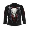 Spiral Direct Unisex Adult Death Raven Back & Sleeve Print T-Shirt
