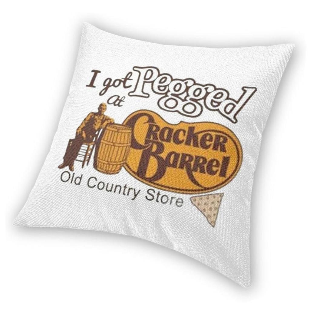 I Got Pegged At Cracker Barrel Pillowcase Polyester Linen Velvet Pattern Zip Decorative Pillow Case Room Cushion Cover 18"