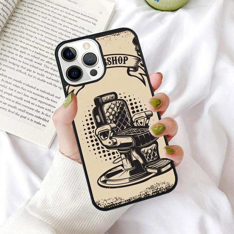 Barber Scissors Hairstylist Salon Phone Case for iPhone 17 Air 16 PRO MAX 15 14 PLUS 12 11 13 Cover Fundas Shell coque
