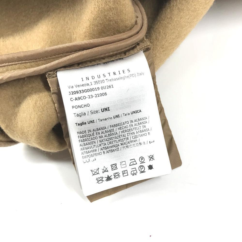 MONCLER logo PONCHO CAPE Apparel Outerwear Haori Tops poncho wool / Nylon Beige