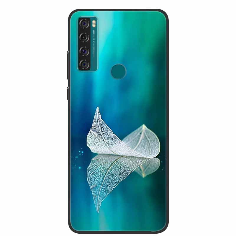 For TCL 20 SE Case Luxury Silicone TPU Soft Cover Phone Case For TCL 20 SE T671H Cartoon Funda Colourful Capa Shockproof Coque