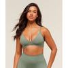 Soft Sculpt V Neck Sports Bra Unit Green B5b9n Ecjf
