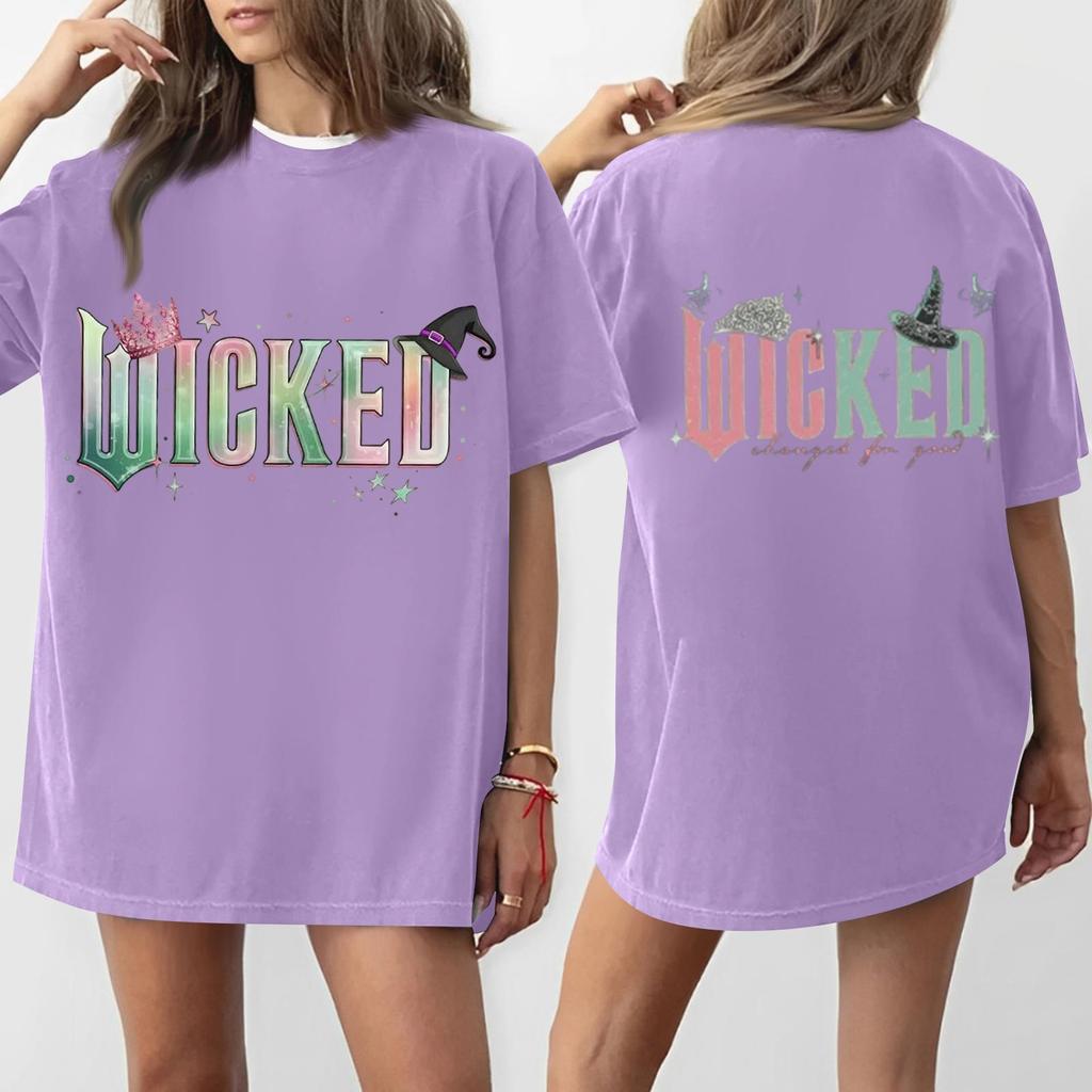 Women's Casual Fashion Round Neck Printed Short Sleeve T-Shirt Top