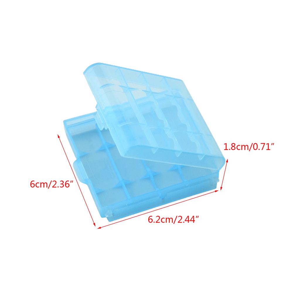 10Pcs Plastic Battery Holder Case AA AAA Hard Plastic Storage Box Cover For 14500 Battery Organizer Container Case