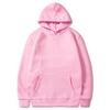 Unisex Fleece-Lined Thick Hooded Jacket - Solid Color, Trendy Autumn/Winter Style, Custom Logo Printing