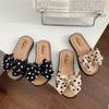 Slippers Girls Summer New Girls Sandal Casual Bow Anti Slip External Wearing Girl Sandls Soft Sole Girls Shoes Pantufa Infantil