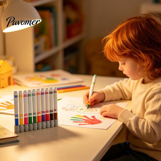 Silicone Marker Holder 5Pcs Pen Holder, Keep Markers Organized, Marking Portable Stand Organzier with Multi-Slots, Large Capacity Storage Rack Art