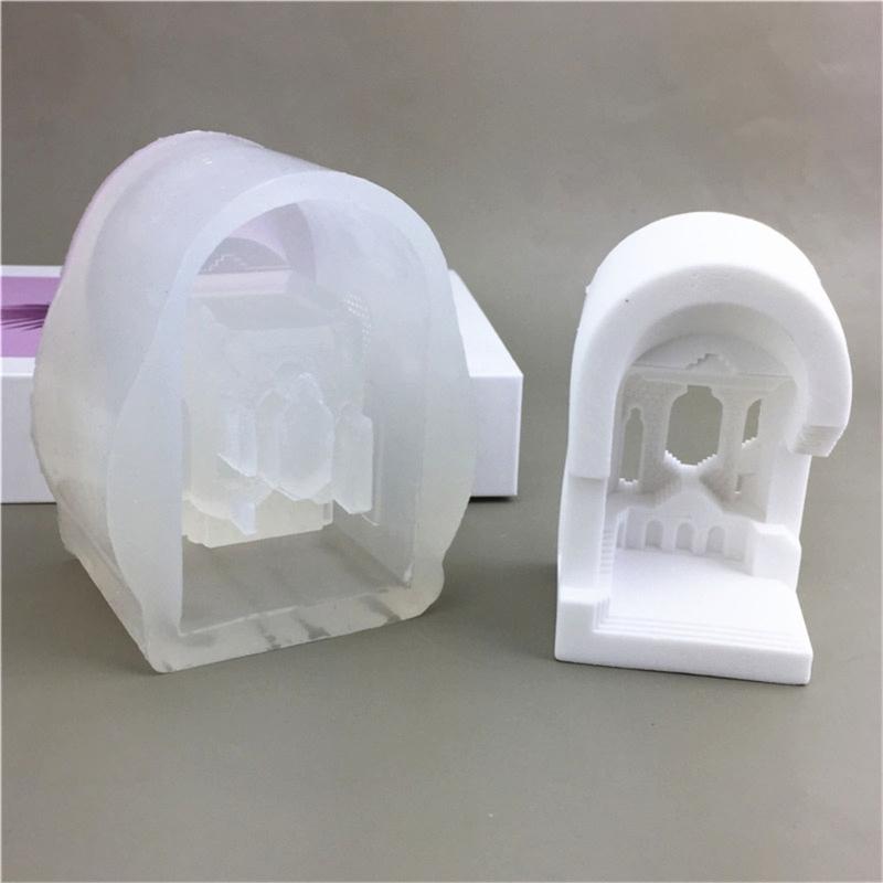 Silicone Baking Mold Roman Palaces Shaped Hand-Making Supplies Candle Moulds Perfect for Baking and Chocolate Making