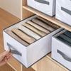 1pc Clothes And Pants Storage Box, Portable Folding Wardrobe Storage Box