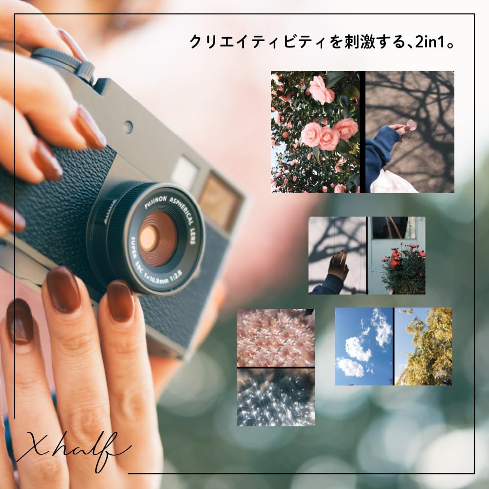 Fujifilm Compact Digital F Bilingual Support X-Half Camera, Black, X-HF1-B JP,