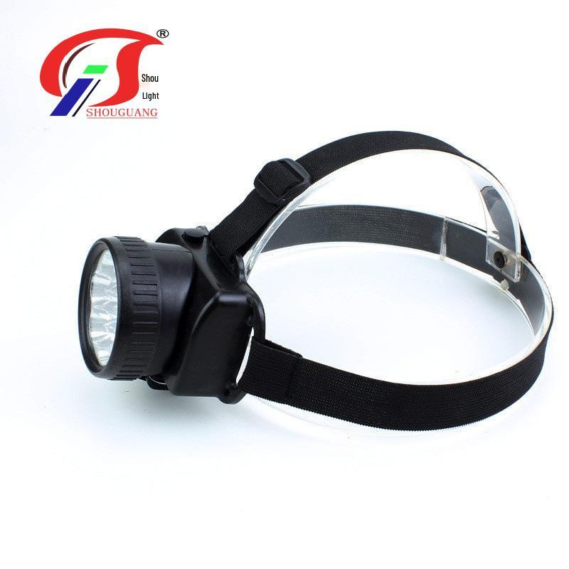 LED High-Intensity Plastic Headlamp for Camping, Fishing & Household Use (7-LED, Model 1597)