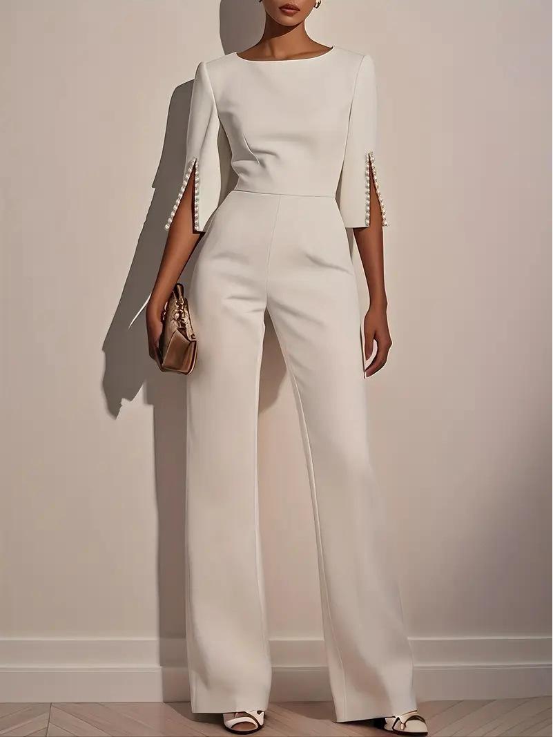 

Nail Bead Jumpsuit 2XL белый