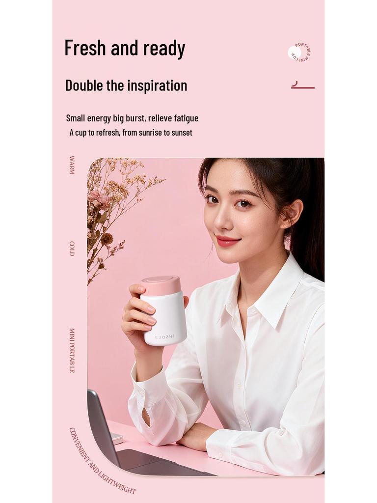 Stainless Steel Insulated Pocket Thermos: Fresh Color Tea & Water Cup for Office or School Use