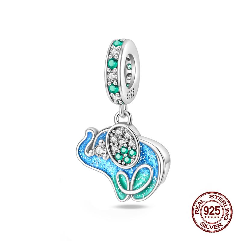 Trendy 100%Copper Flower Charms Fit Original Pandach Braceletcopper Butterfly Dragonfly Pendant Fine Jewelry Gift