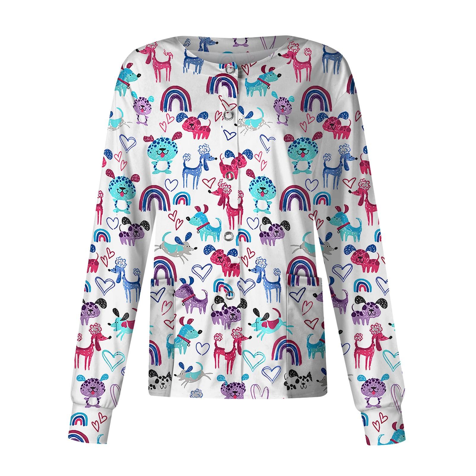 

Женский однобортный защитный комбинезон с длинным рукавом и карманом, рабочий воротник-стойка, кардиган, куртка, топ M