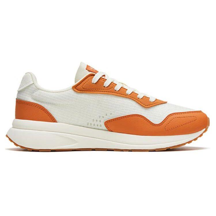 Anta Inheritance 80 Slip Resistant Durable Lightweight Low Top Sports Casual Shoes Men sneakers Orange White 112328871-2