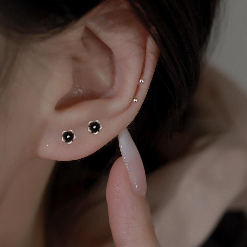 Cercei Stud Floare Trandafir Cercei Dormi Liber Femei Vară Nou la Mod Design Nișă Avansat