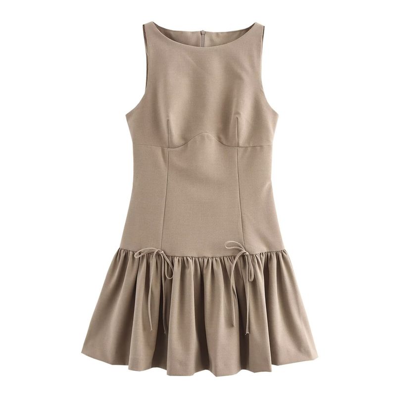 Kaslead New Arrival Women's Clothing Fashion Style Fashion Bowknot Decoration Mini Dress 3152278