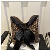 Leopard print casual personalized bag women's fashion versatile shoulder messenger bag 2025 new large-capacity simple handbag