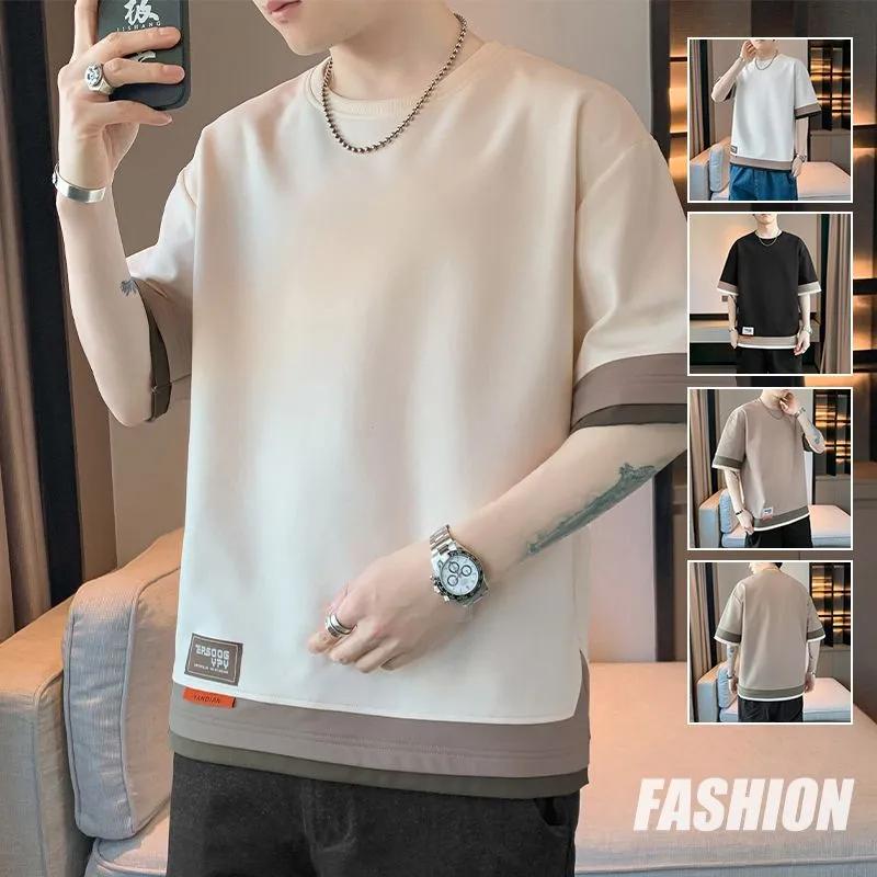 Summer Oversized 8XL Men's T-Shirts Drop Shoulder Male T-shirts Clothes Man Top Tees
