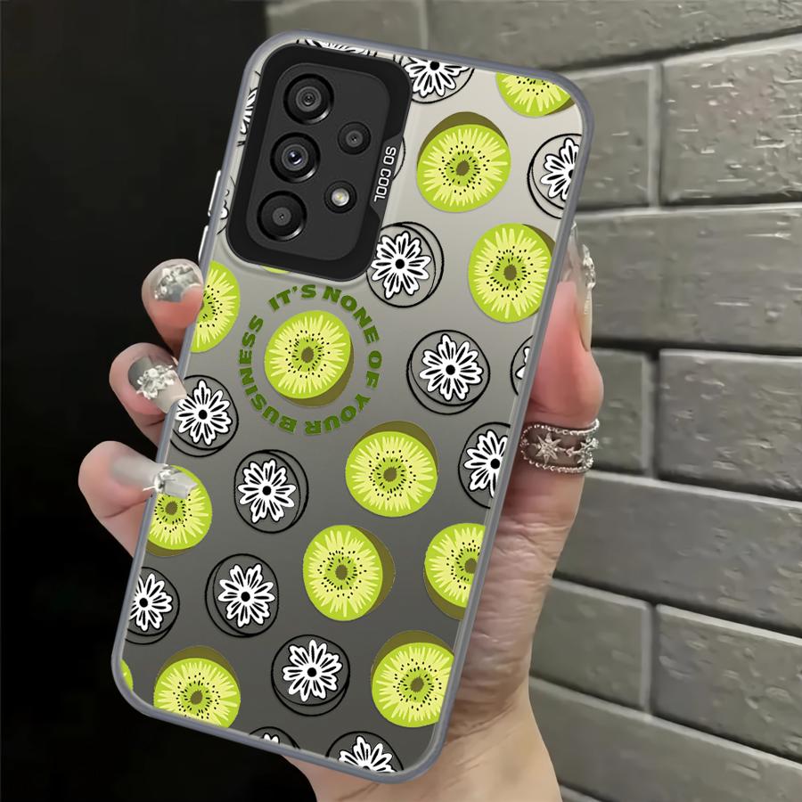 Case for Samsung Galaxy A31 A13 A14 A34 A15 A16 A21s A23 A35 A12 A24 A25 A17 A20s A26 Phone Cover Delicious Fruits
