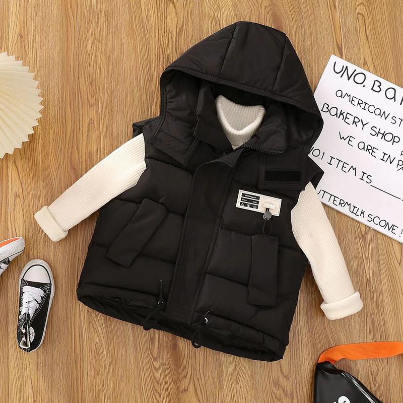 Children's Casual Cotton Vest Spring and Autumn Boys and Girls Down Cotton Vest