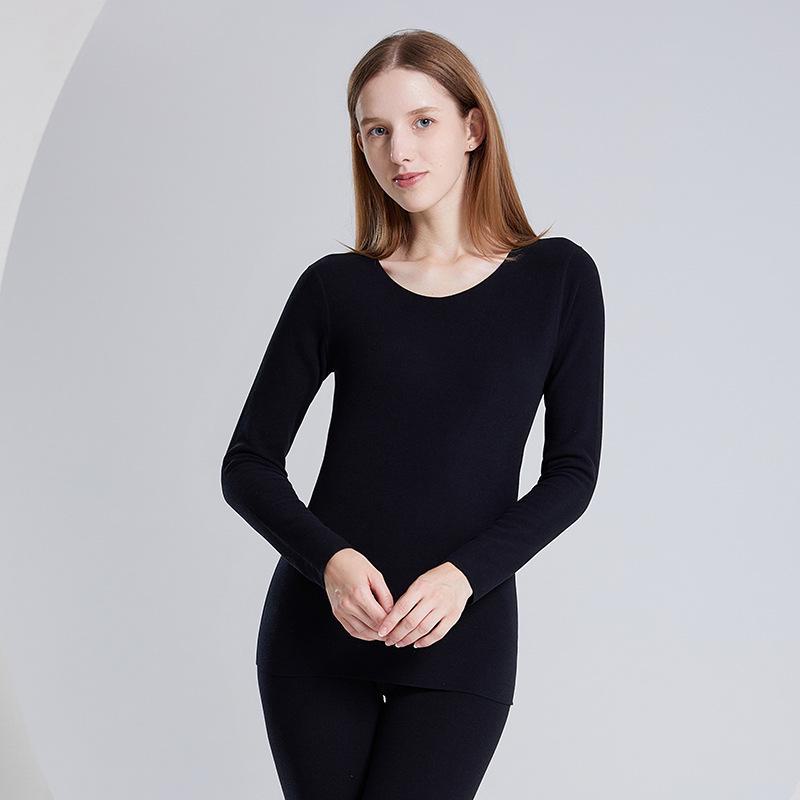 Women's Silk Protein Thermal Underwear: Seamless One-Piece Set for Autumn and Winter