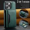 MAGKING K2 Series For iPhone 14 Pro Case Compatible with MagSafe PC+TPU+PU Leather RFID Blocking Phone Cover with Wallet