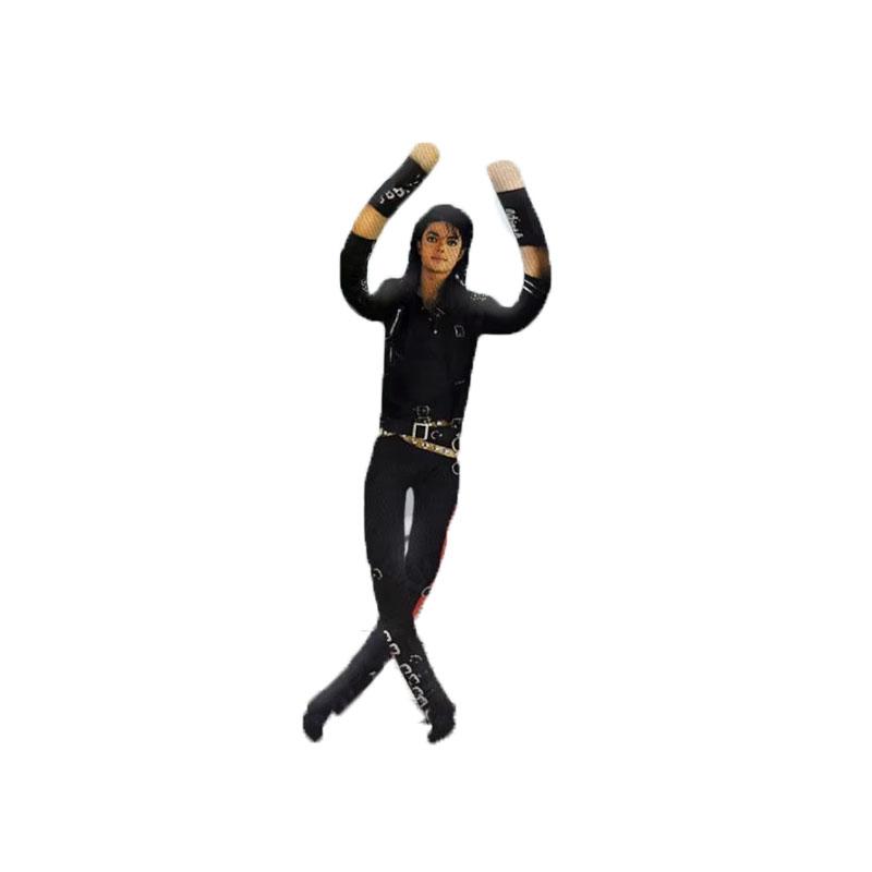 Anime Michael Knuffel Cosplay Prop Schattige Pop Knuffel Gevulde Figuur Poppen Kamerdecoratie Abstract Gewricht Beweeglijkheid Props Cadeau black