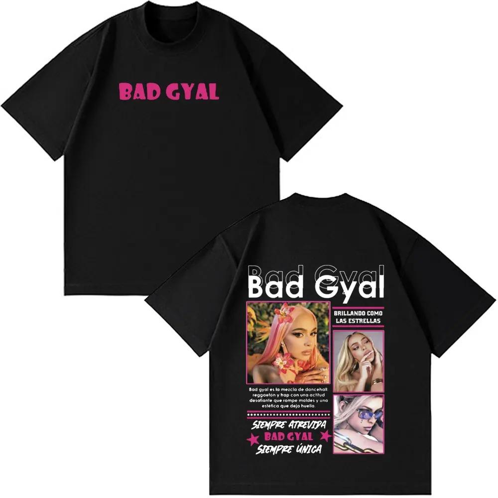 

2026 Singer Bad Gyal Tour Print Tshirt Unisex Women Fashion Oversized Tshirt Summer Loose Casual Vintage High Quality Tshirts M