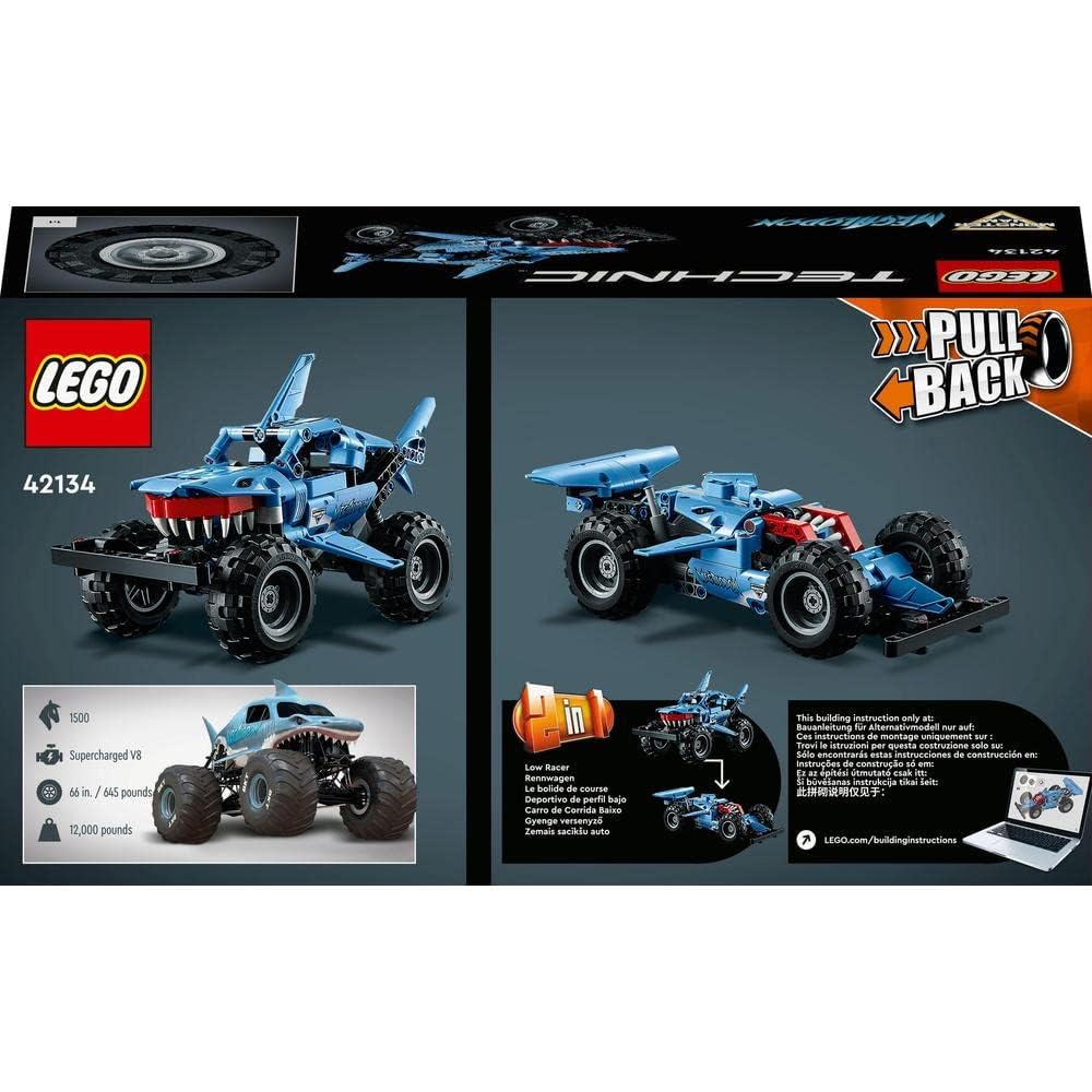 LEGO Technic Monster Jam Megalodon 42134 Building Toy Truck for Kids 7+ STEM Educational Blocks