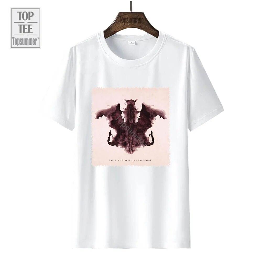 

Футболка с альбомом «Катакомбы», футболка типа «Storm Tour», женская винтажная уличная футболка с короткими рукавами, унисекс, негабаритный топ XL