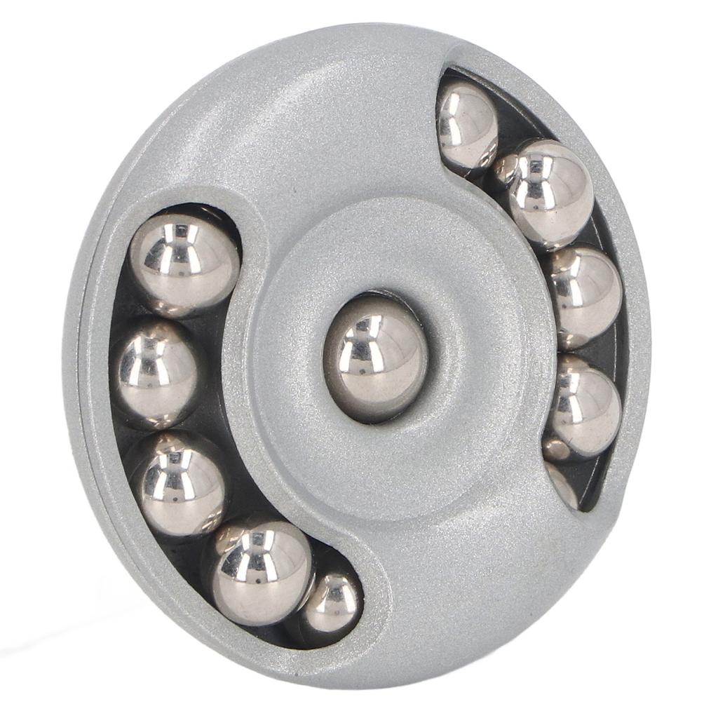 Click Slider Metal Round Shape Anxiety Stress Relief Slider Sensory Toy for School Home Silver