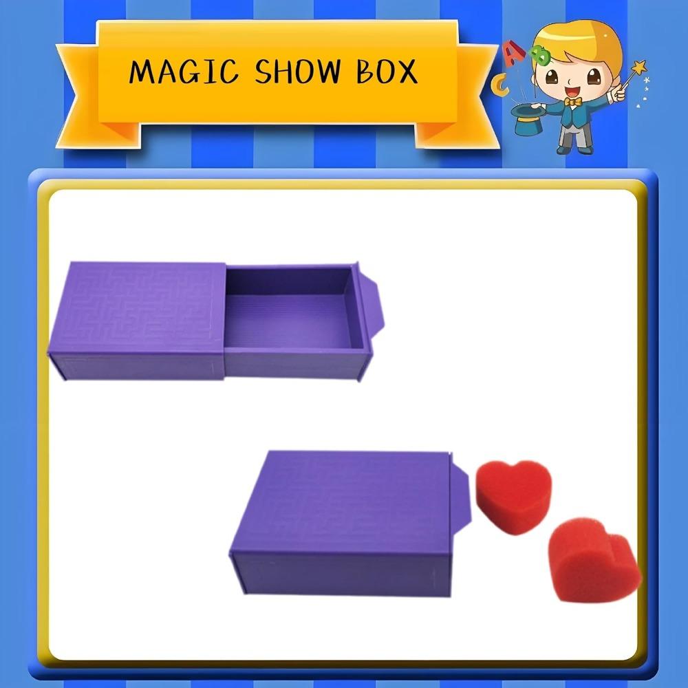 Magic Purple Magic Box Trick Performance Magic Show Props Cool Magic Kits  for Kids Teens