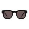 Saint Laurent Logo Irregular Shape Sunglasses Unisex Sunglasses Black SLM124001