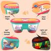 Children's Multifunctional Music Toy, Electronic Hand-played Drum, with Flashing Lights and Sound Effects, Accompany Baby's Grow