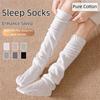 Non-Slip Bottom High Tube Sleep Socks Comfortable Fabric Leg Warmers  Postpartum Period