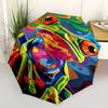 1pc Frog Colors Automatic Open/Close Umbrella Sturdy Iron Frame, Compact Travel UmbrellaIntricate Design Umbrella a0829077