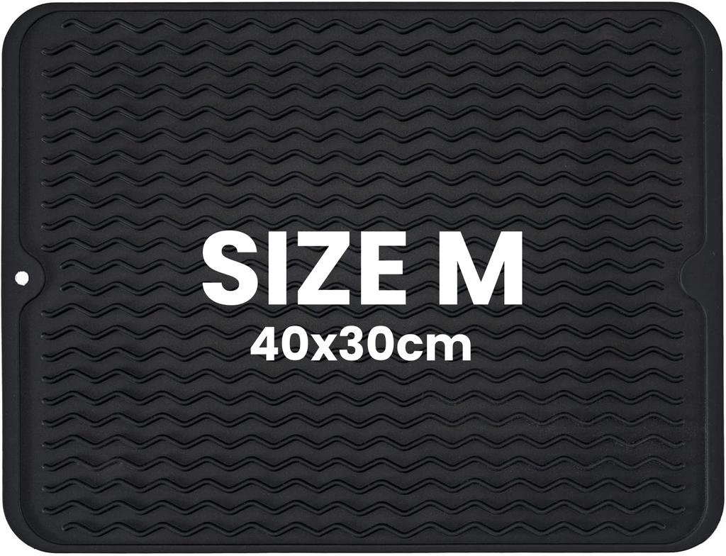 Silicone Dish Drying Mat Heat Resistant Trivet Drip Tray Large Cup Coasters Nonslip Pot Holder Counter top Kitchen Accessories