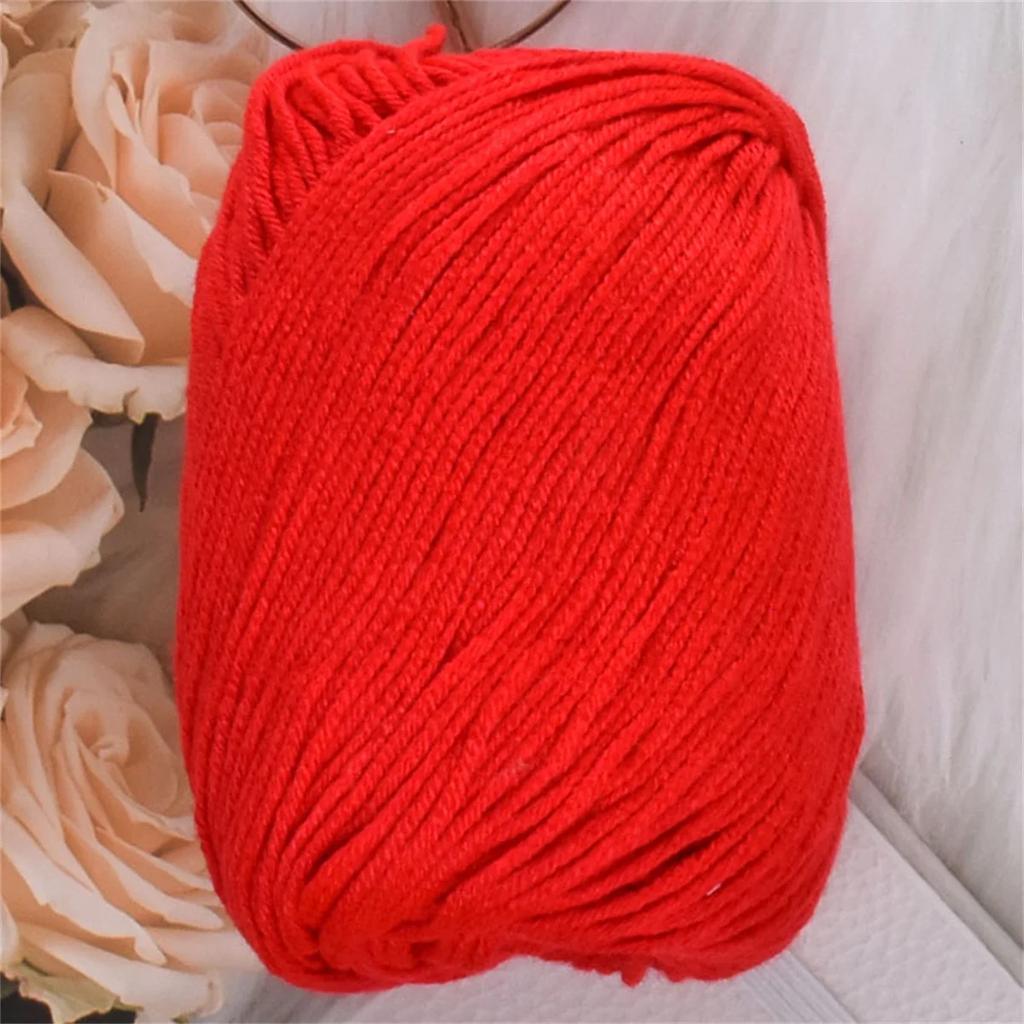 50g Silk Protein Villus Yarn Soft Worsted Hand Knitting Thread 60%Silk Protein 30%Wool 10%Cashmere Skin Friendly Yarn 110m/120yd