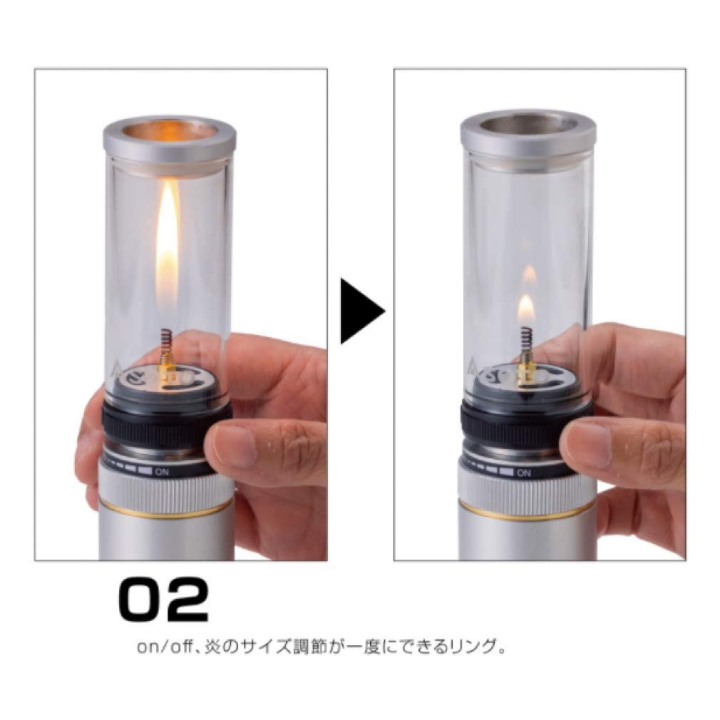 SOTO Hinoto SOD-251 Silver, Body Size: Diameter 3.6 x 14.5 cm