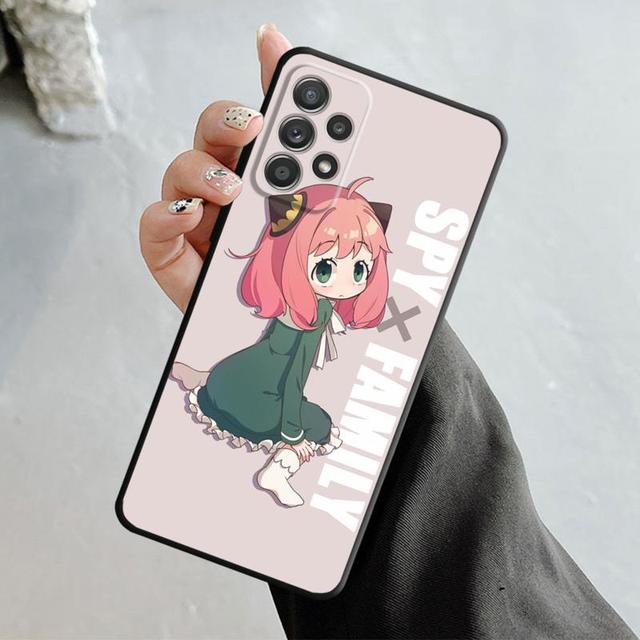 

Чехол для Samsung Galaxy A14 A73 A53 A71 A51 A31 A33 A22 A12 A21s A13 A32 A52s A72 A52 A23 Spy X Family Anya Bright Hair Loid Yor Samsung A73 5G