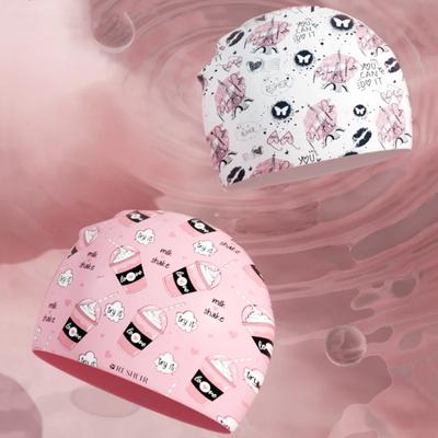 Printed Swimming Caps Men Women Waterproof Soft Silicone Swim Caps Large Size Ear Protection Adult Diving Surfing Swimming Caps