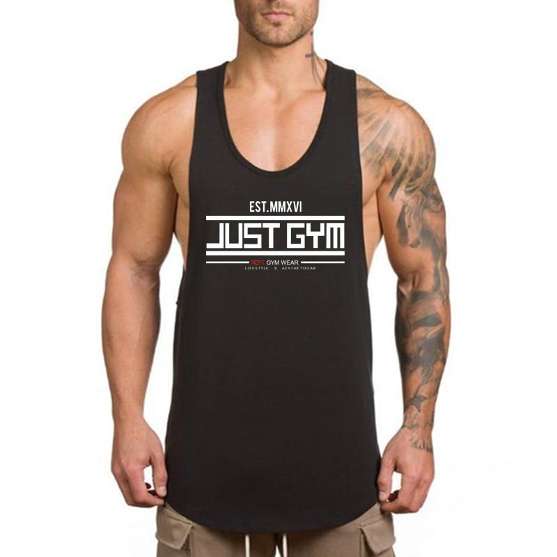 Do The Work Men's Thin Cotton O-neck Slim Fit Graphic Printed Fashion Casual Summer Breathable Gym Sports Bodybuilding Fitness Vest
