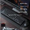 Wired Business Keyboard and Silent Mouse Set for PC and Laptop
