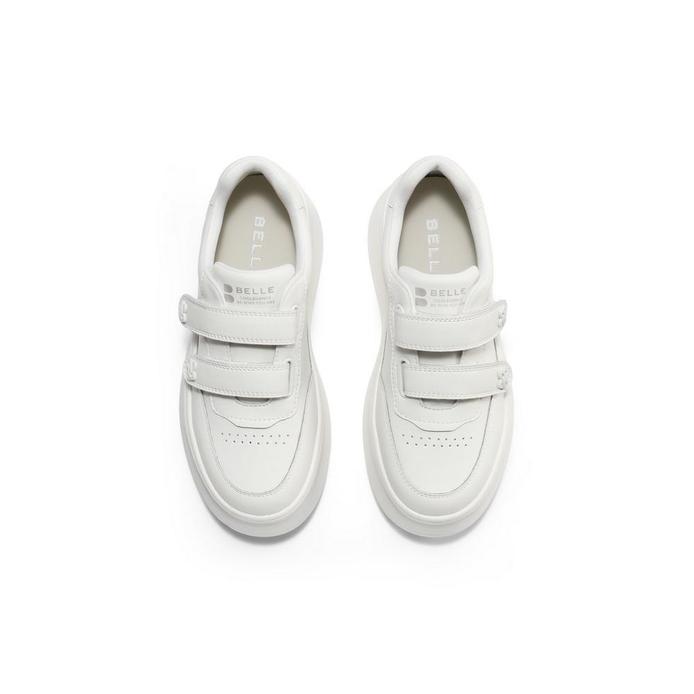 Belle Women's Thick-Soled Height-Increasing White Board Shoes